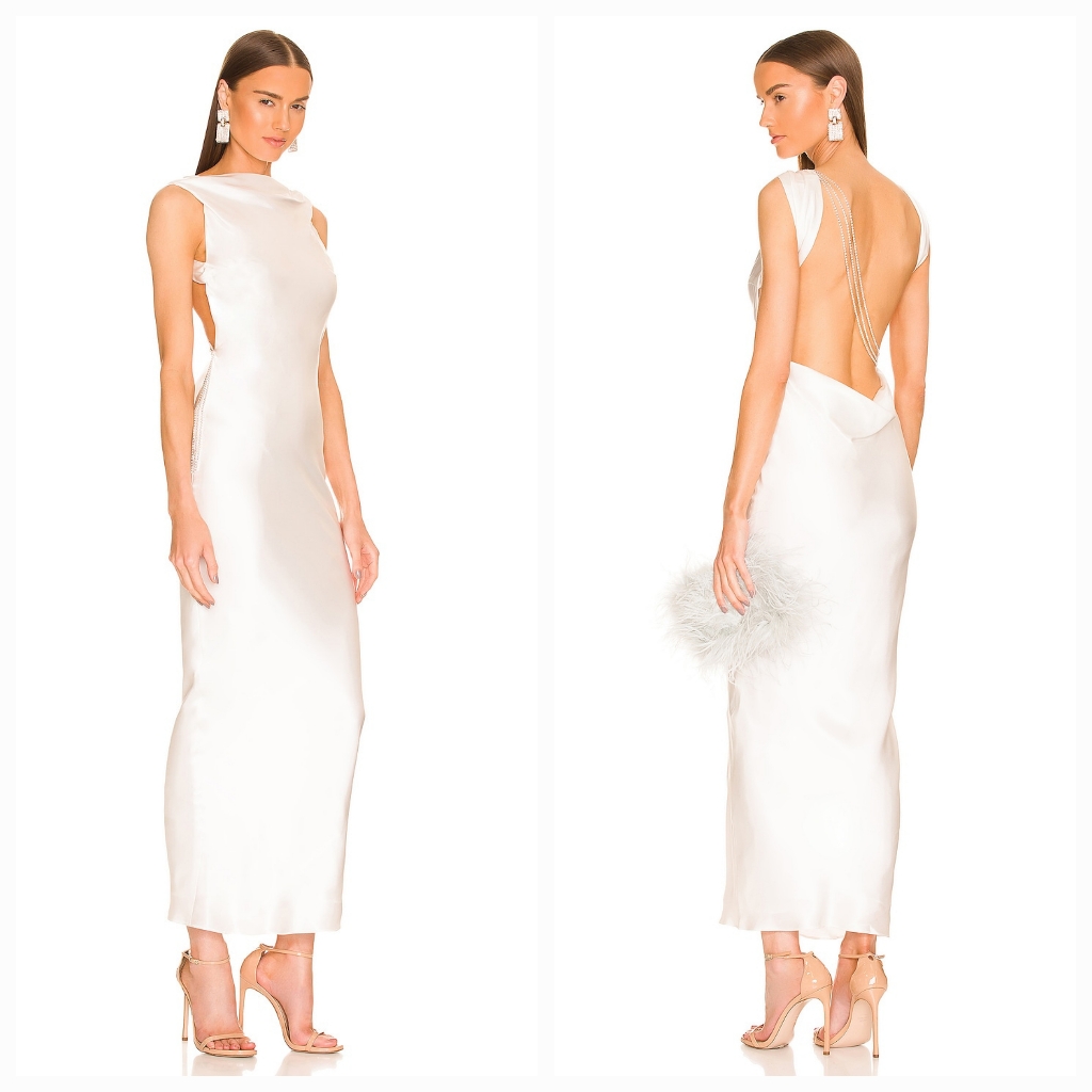 The Bar White Maxi Dress